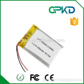 3.7v 500mah lipo battery,OEM ODM prismatic lithium ion battery
